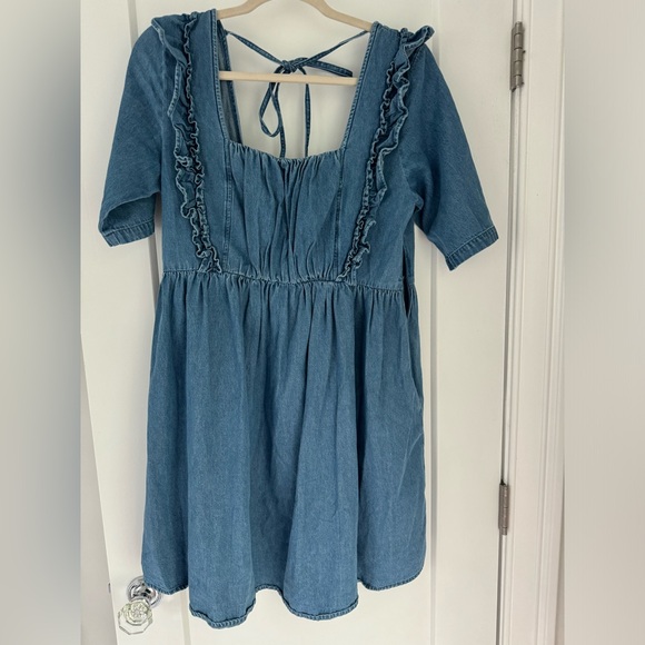 ASOS Denim Maternity Dress - Picture 1 of 4